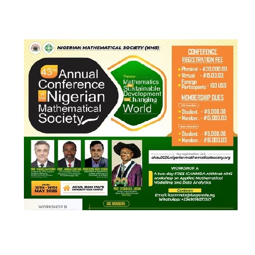 AKSU HOSTS 43RD ANNUAL CONFERENCE OF NIGERIAN MATHEMATICAL SOCIETY
