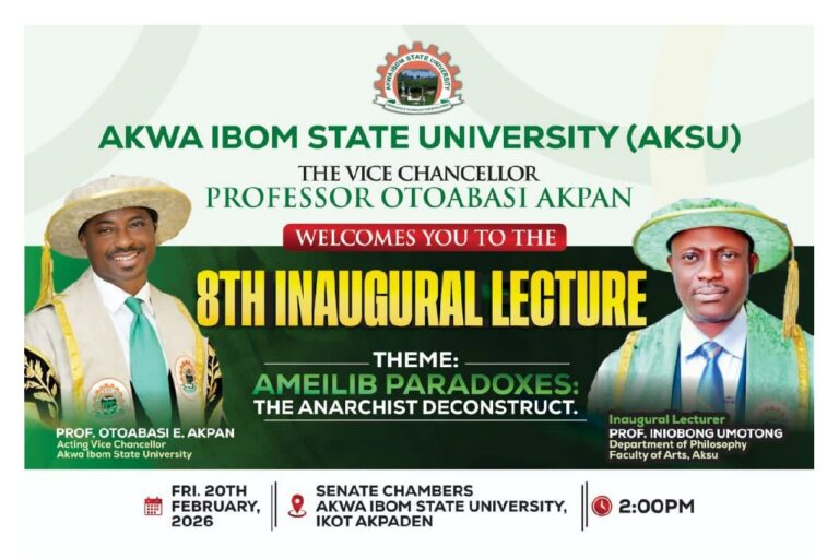 8th INAUGURAL LECTURE: AMEILIB PARADOXES-AKSU DON HIGHLIGHTS PHILOSOPHICAL PATHWAYS TO SOCIAL DEVELOPMENT